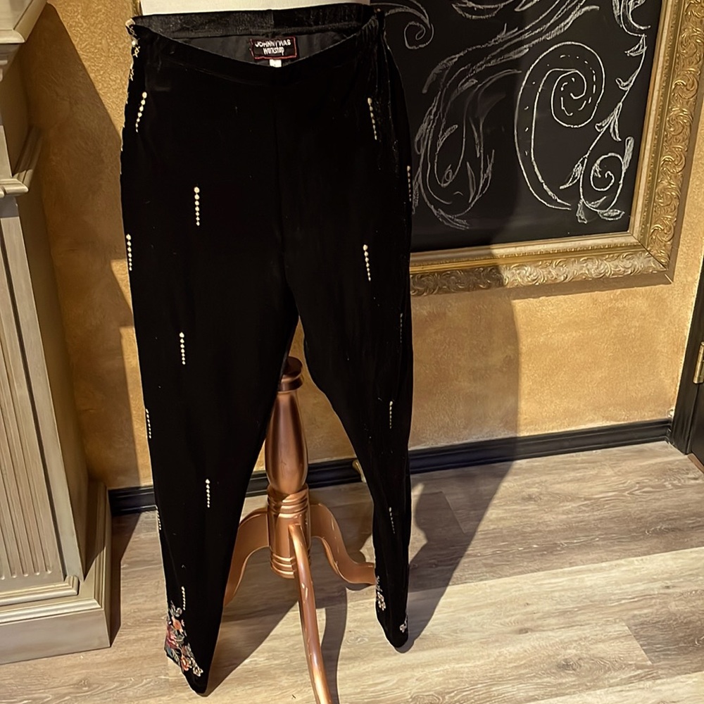 Johnny Was Velvet Leggings.